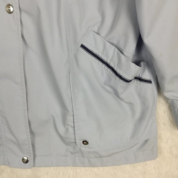 Mackintosh Womens Jacket Softshell Light Blue Lightweight Zip Front Pockets L - Picture 13 of 16
